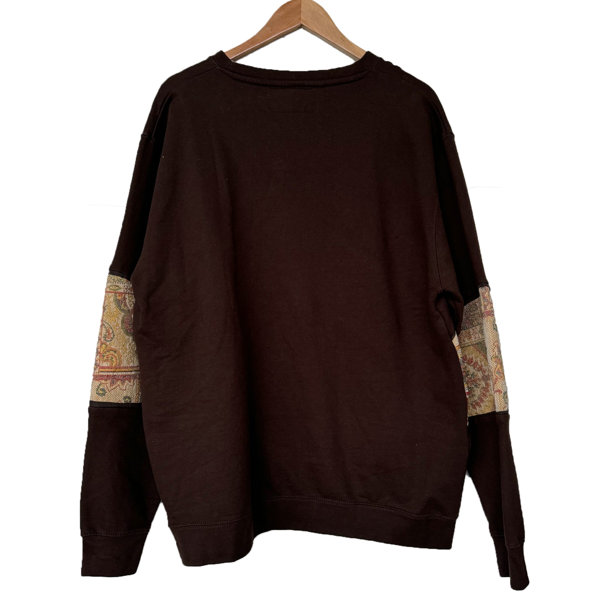 Brown Embroidery Sweatshirt