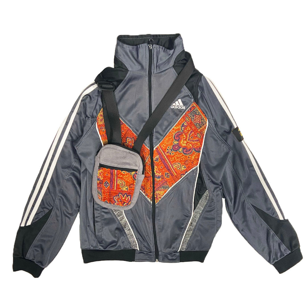 Co-ord: Adidas Grey Outerwear Jacket and Bag