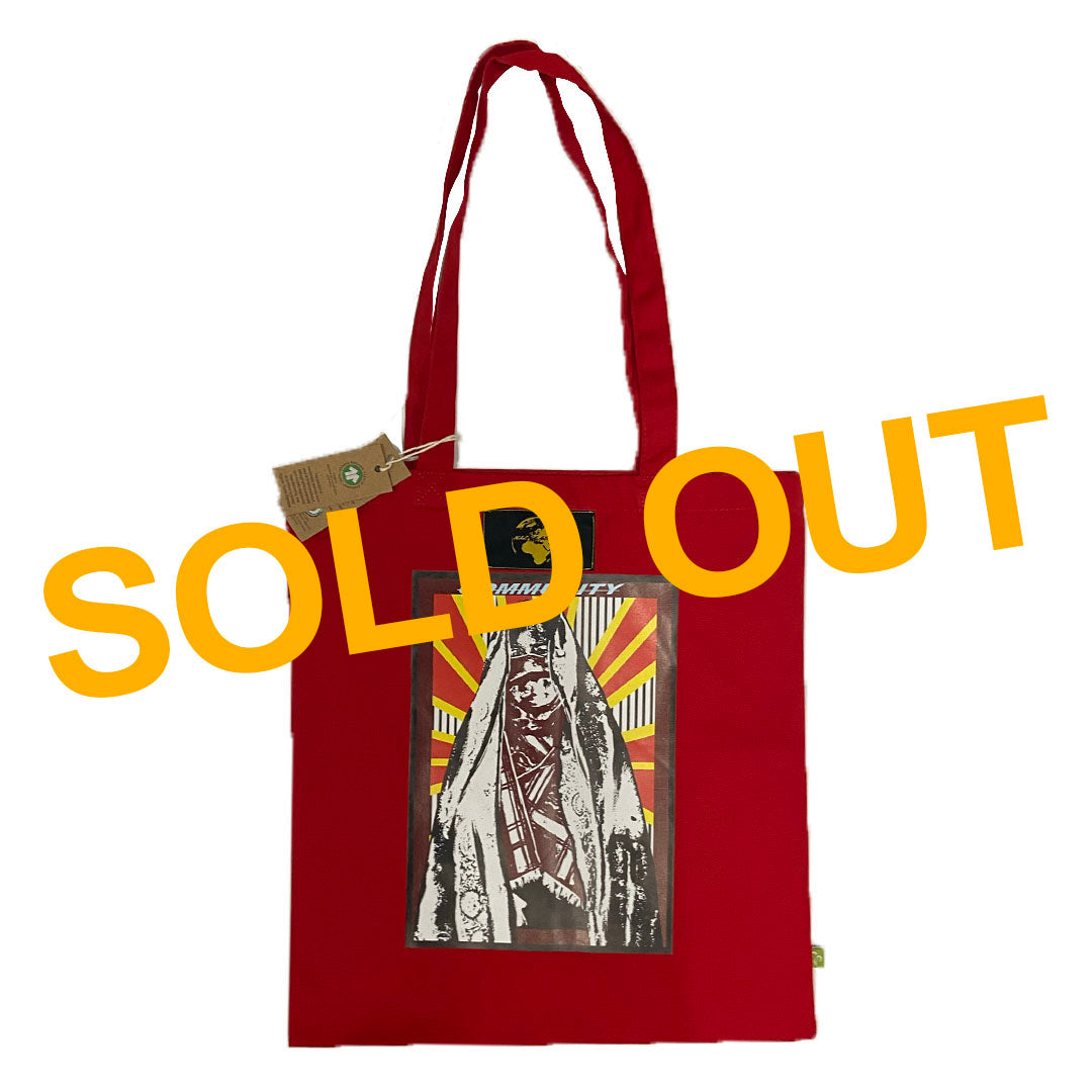 COMMUNITY: Red Vinyl Tote Bag