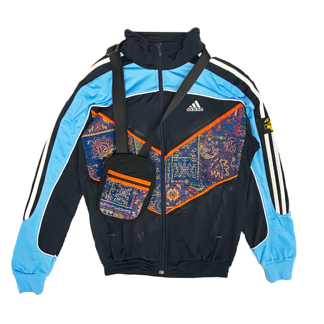 Co-ord: Adidas Blue Tracksuit Jacket and Bag