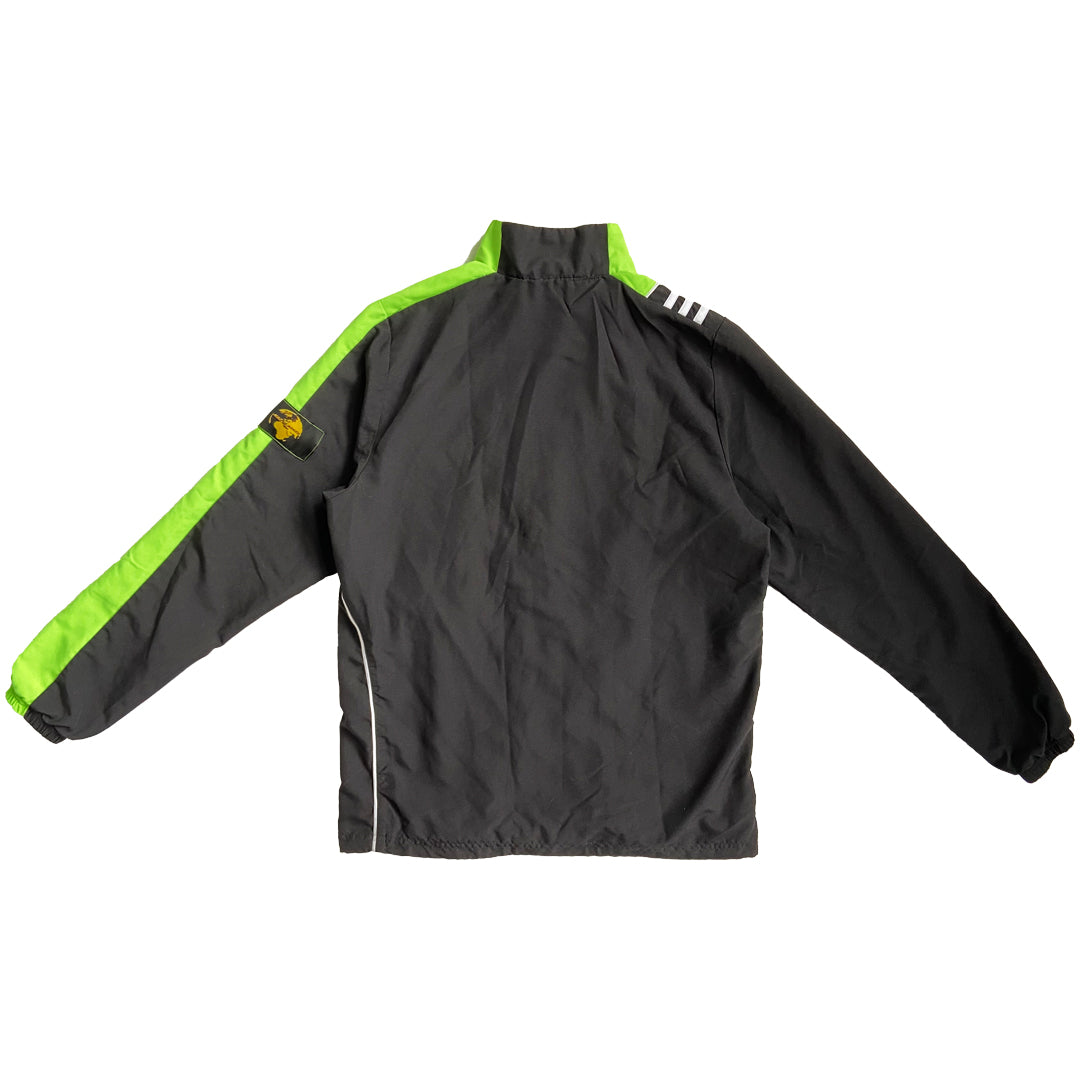 Co-ord: Adidas Black/Green Outerwear Jacket and Bag