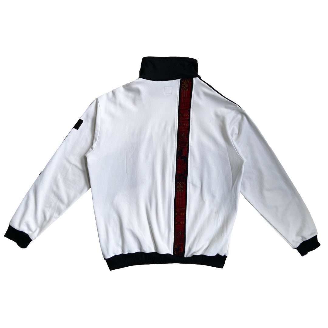 Co-ord: Adidas White Tracksuit Jacket and Bag