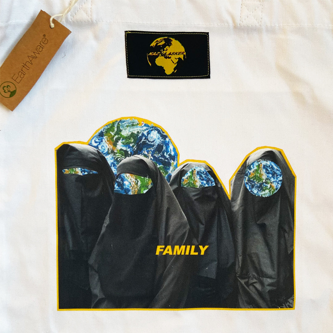 Family: White Tote Bag